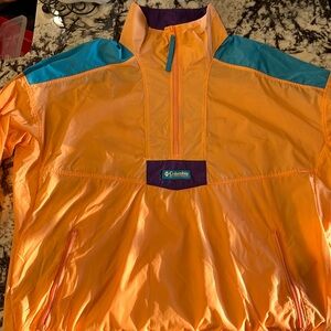 Men’s Columbia vintage inspired windbreaker pullover size Large